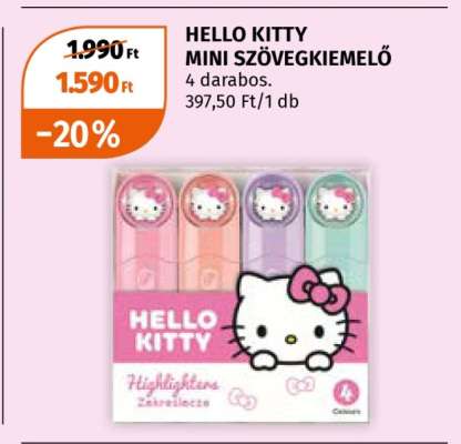 HELLO KITTY MINI SZÖVEGKIEMELŐ