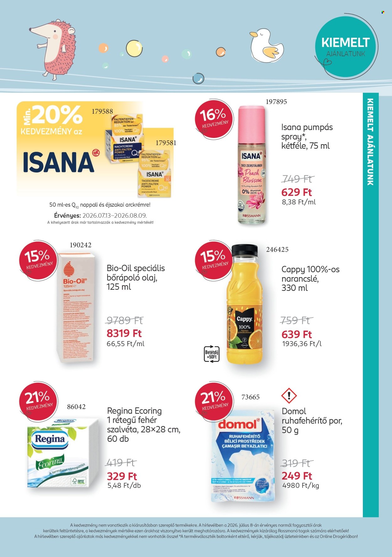 Rossmann akciós újság érvényes:  - 2026.07.13 - 2026.08.09. 6. oldal Oldal 6