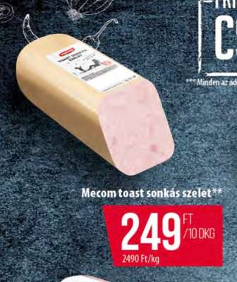 Mecom toast sonkás szelet
