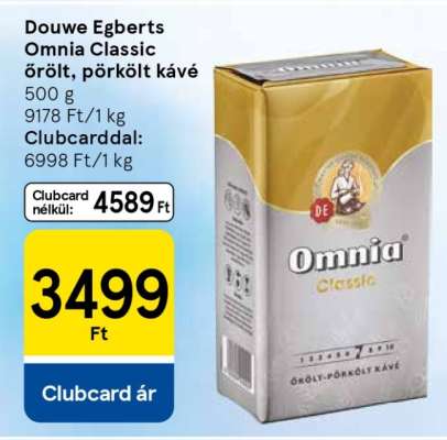Douwe Egberts Omnia Classic őrölt-pörkölt kávé
