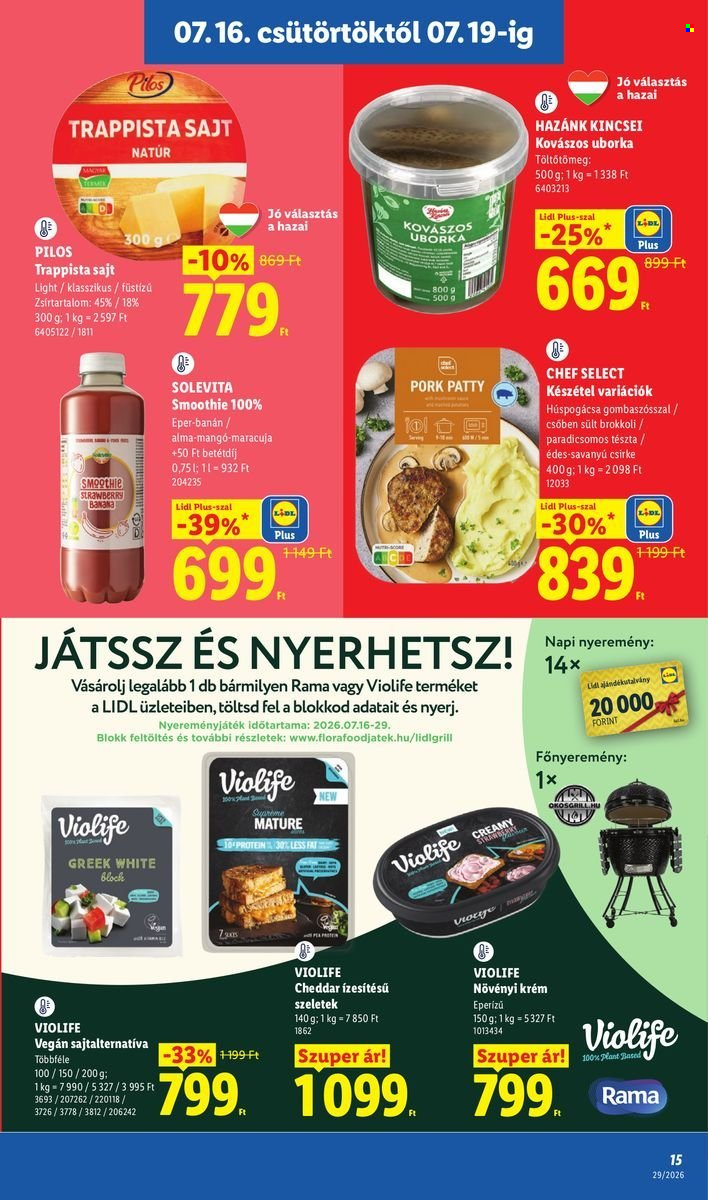 Lidl akciós újság érvényes:  - 2026.07.16 - 2026.07.22. 15. oldal Oldal 15