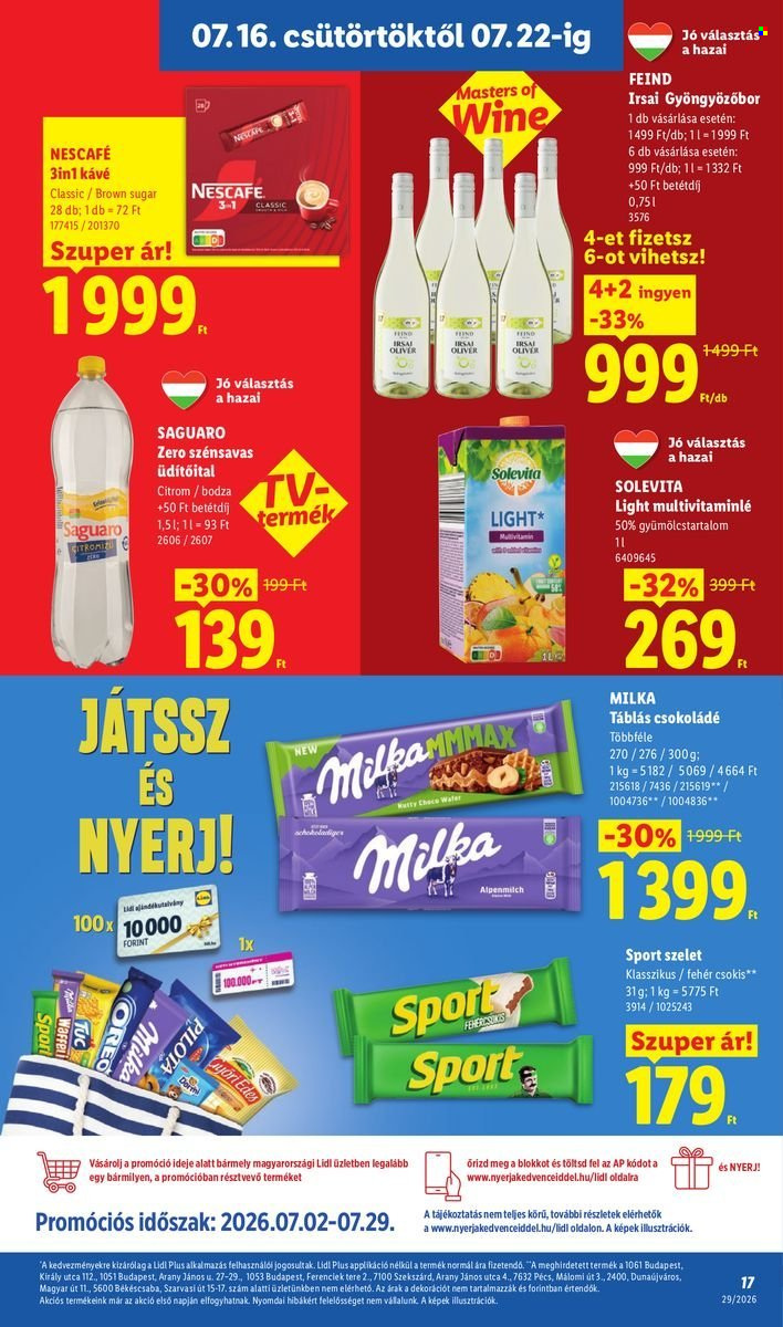 Lidl akciós újság érvényes:  - 2026.07.16 - 2026.07.22. 17. oldal Oldal 17