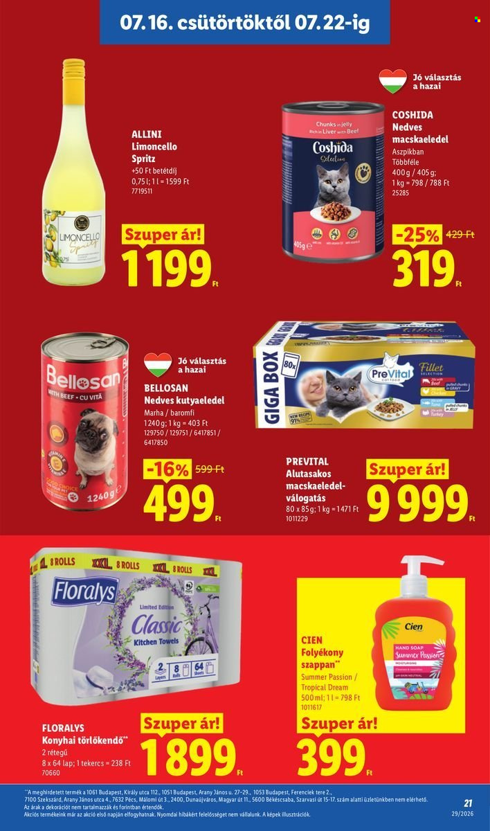 Lidl akciós újság érvényes:  - 2026.07.16 - 2026.07.22. 21. oldal Oldal 21