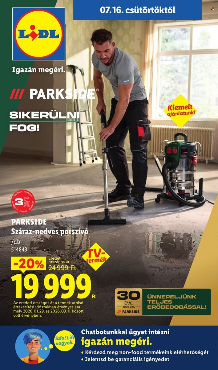 Lidl akciós újság érvényes:  - 2026.07.16 - 2026.07.22. 1. oldal Oldal 1