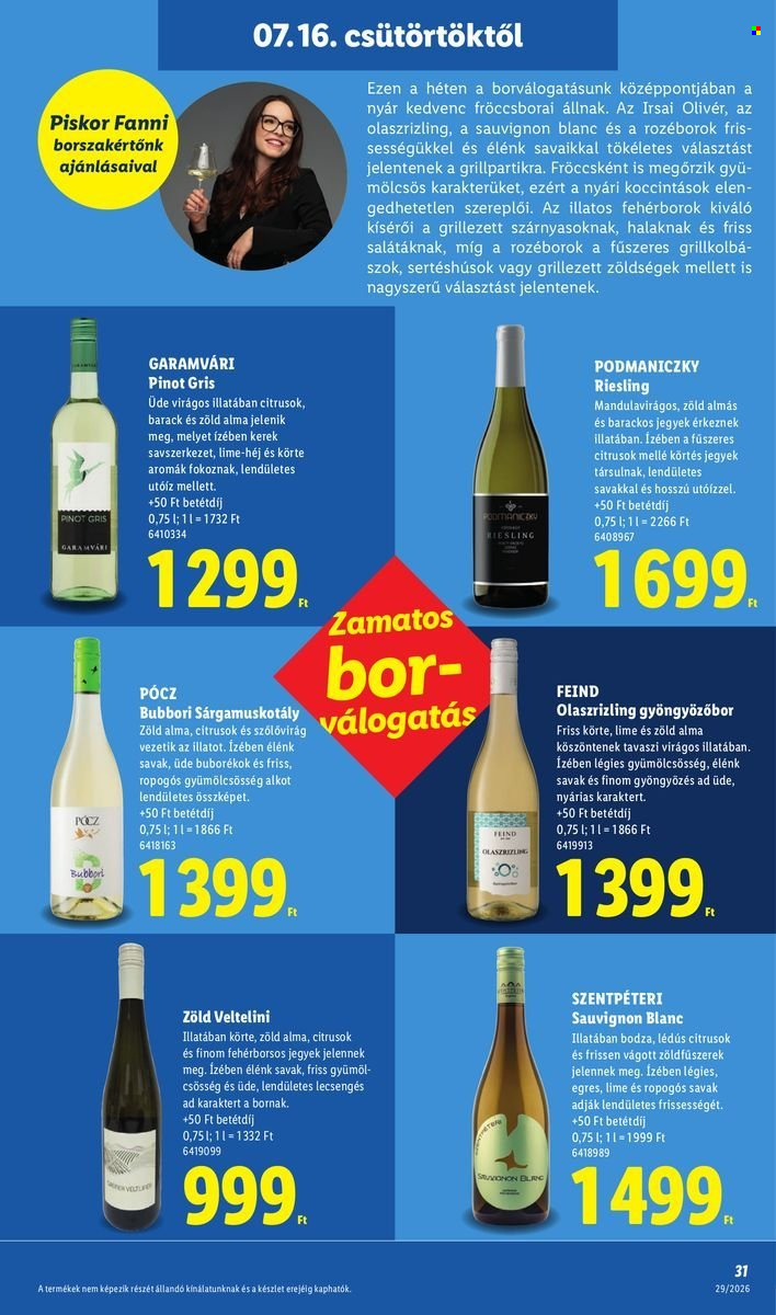 Lidl akciós újság érvényes:  - 2026.07.16 - 2026.07.22. 31. oldal Oldal 31
