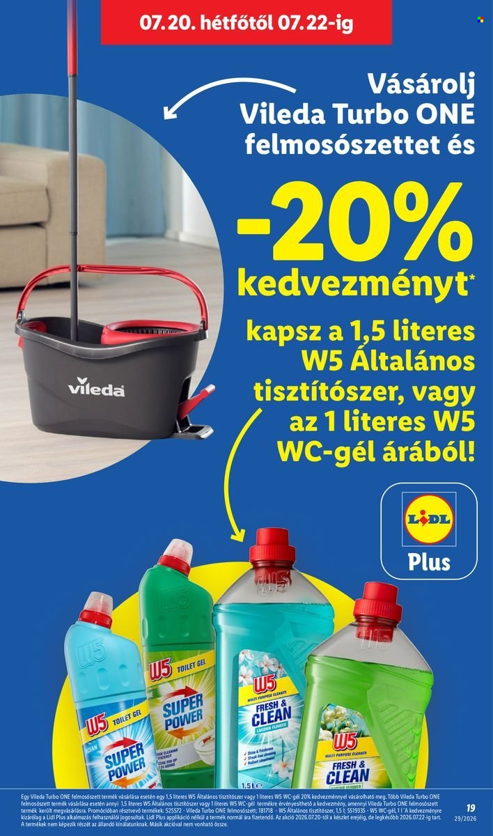 Lidl akciós újság érvényes:  - 2026.07.16 - 2026.07.22. 19. oldal Oldal 19