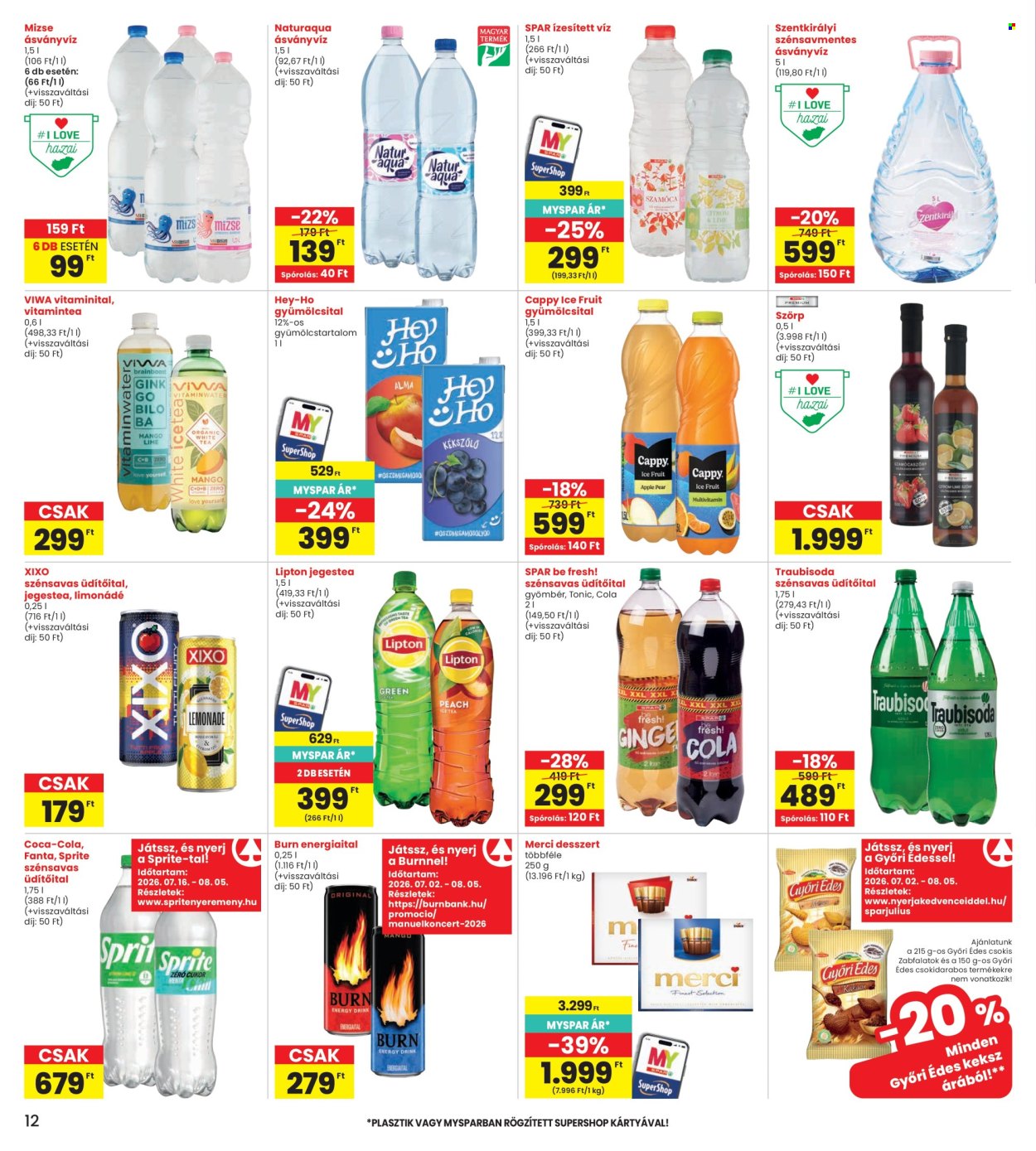 INTERSPAR akciós újság érvényes:  - 2026.07.16 - 2026.07.22. 12. oldal Oldal 12