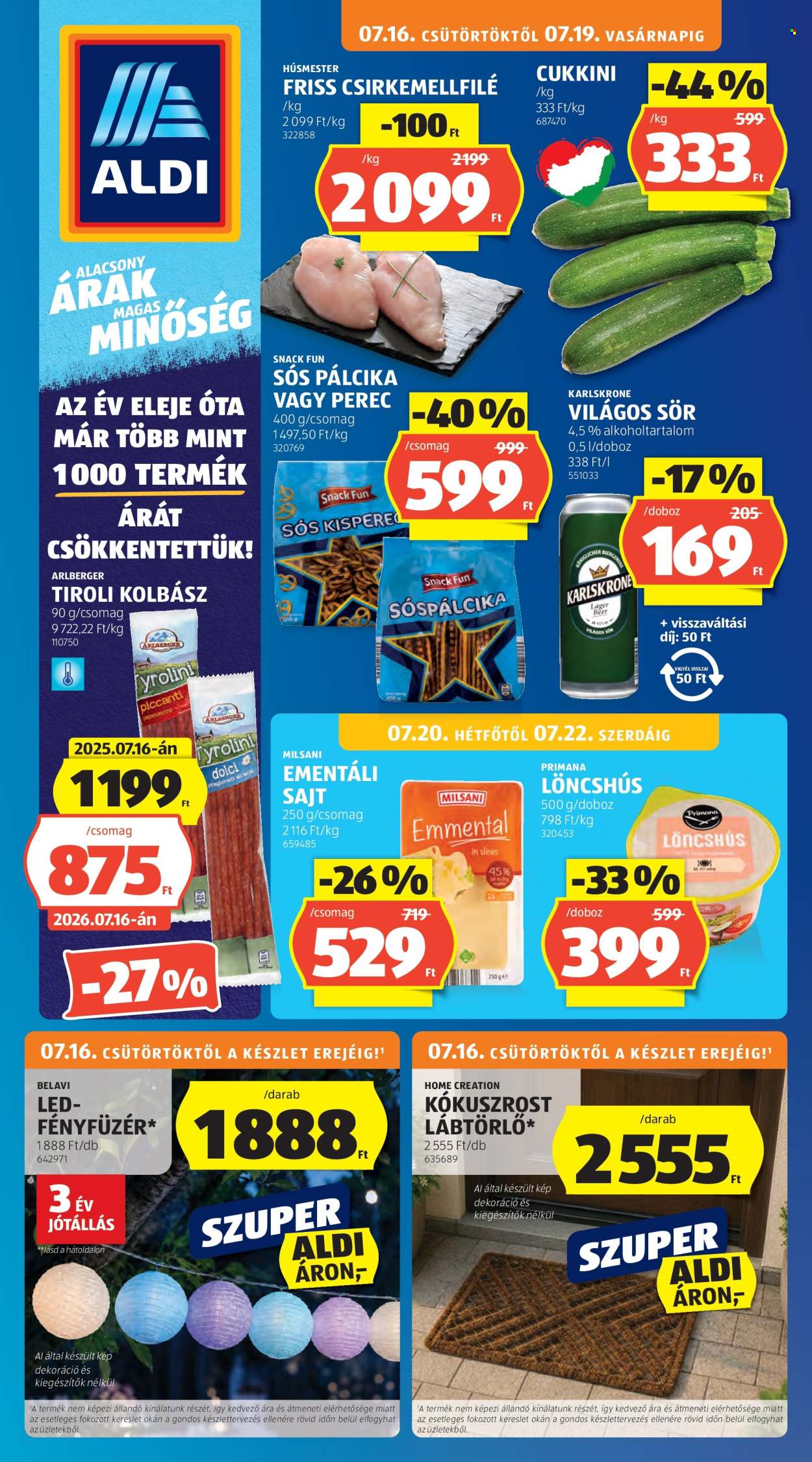 Aldi akciós újság érvényes:  - 2026.07.16 - 2026.07.22. 1. oldal Oldal 1
