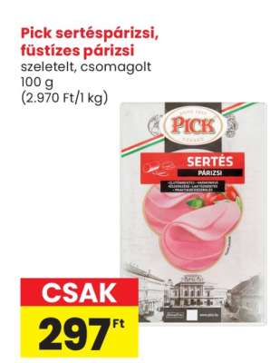 Pick sertéspárizsi, füstízes párizsi