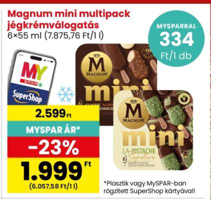 Magnum mini multipack jégkrémválogatás
