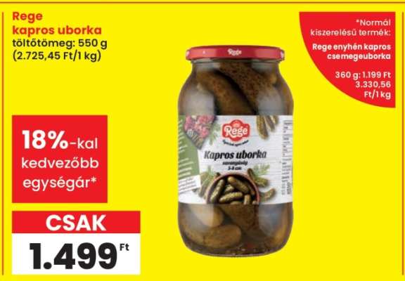 Rege kapros uborka