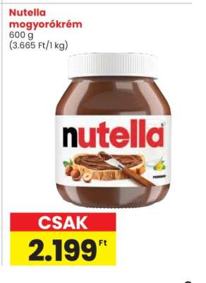 Nutella mogyorókrém