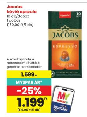 Jacobs kávékapszula