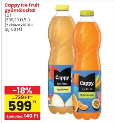 Cappy Ice Fruit gyümölcsital