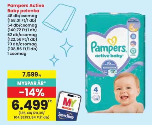 Pampers Active Baby pelenka
