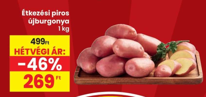 Étkézési piros újburgonya