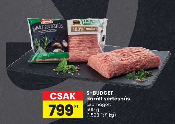 S-BUDGET darált sertéshús
