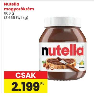 Nutella mogyorókrém