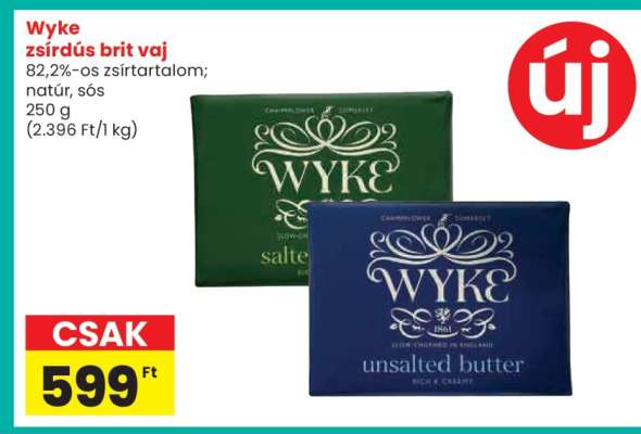 Wyke zsírós brit vaj