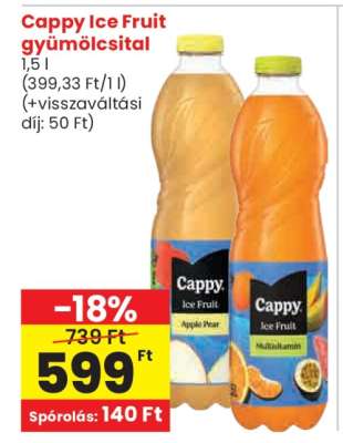 Cappy Ice Fruit gyümölcsital