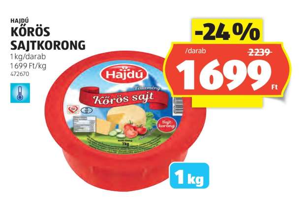 Hajdú Körös sajtkorong