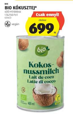 BIO KÓKUSZTEJ