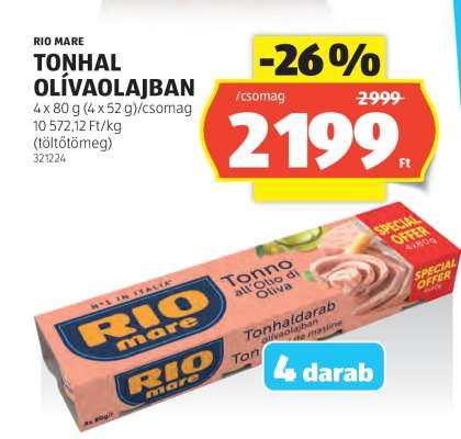 RIO MARE Tonhal olívaolajban