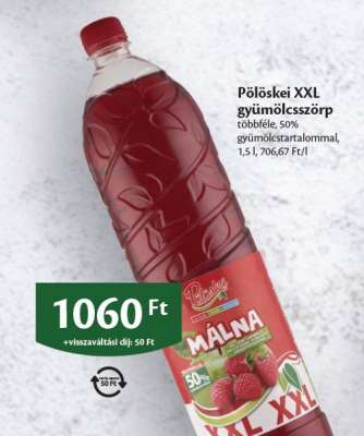 Pölöskei XXL gyümölcsszörp