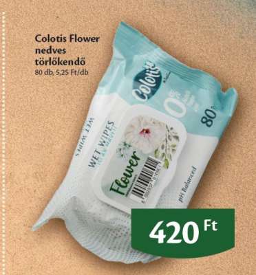 Colotis Flower nedves törlőkendő