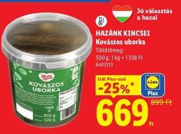 HAZÁNK KINCSEI Kovászos uborka