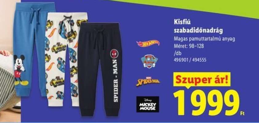 Kisfiú szabadidőnadrág