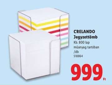 crelando Jegyzettömb