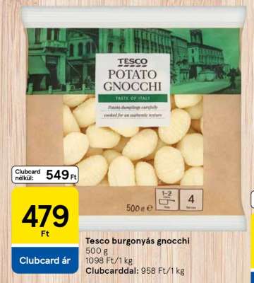 Tesco burgonyás gnocchi