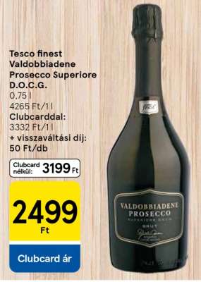 Tesco Finest Valdobbiadene Prosecco Superiore D.O.C.G.