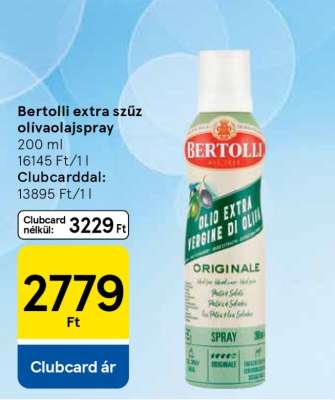 Bertolli extra szűz olívaolajspray