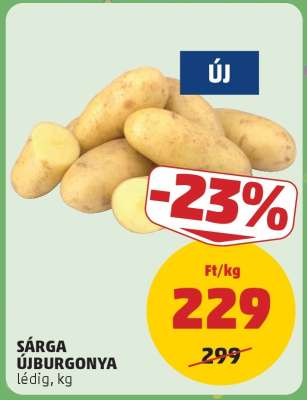 Sárga újburgonya
