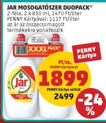 JAR Mosogatószer Duopack