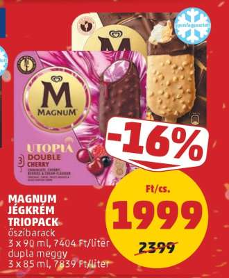 MAGNUM JÉGKRÉM TRIOPACK