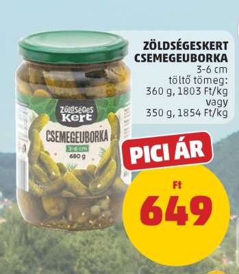 Zöldségeskert Csemegeuborka