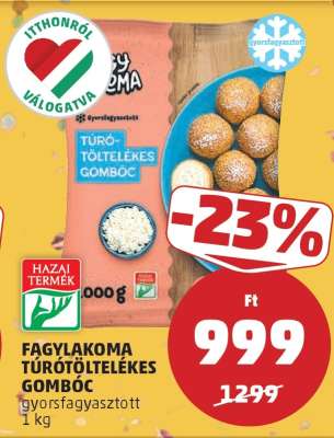 Fagylakoma TúróTöltelékes Gombóc
