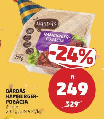 DÁRDÁS HAMBURGER-POGÁCSA