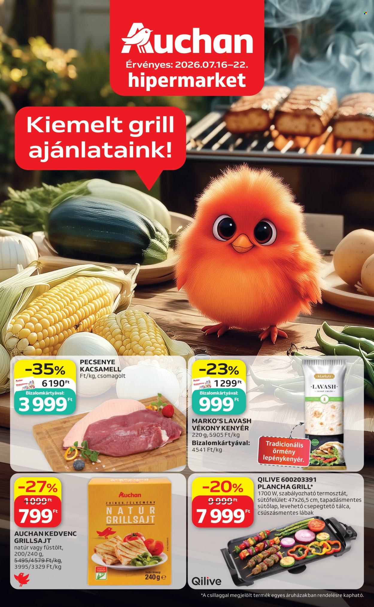 Auchan akciós újság érvényes:  - 2026.07.16 - 2026.07.22. 1. oldal Oldal 1