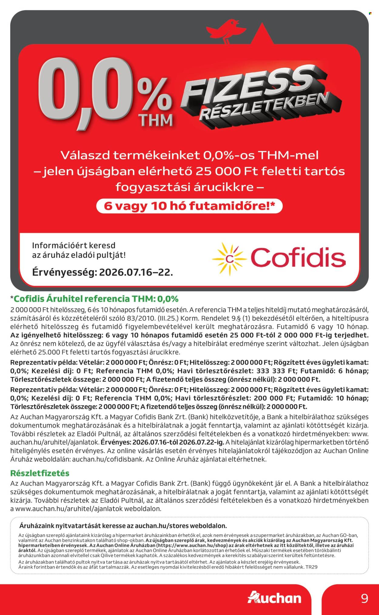 Auchan akciós újság érvényes:  - 2026.07.16 - 2026.07.22. 9. oldal Oldal 9
