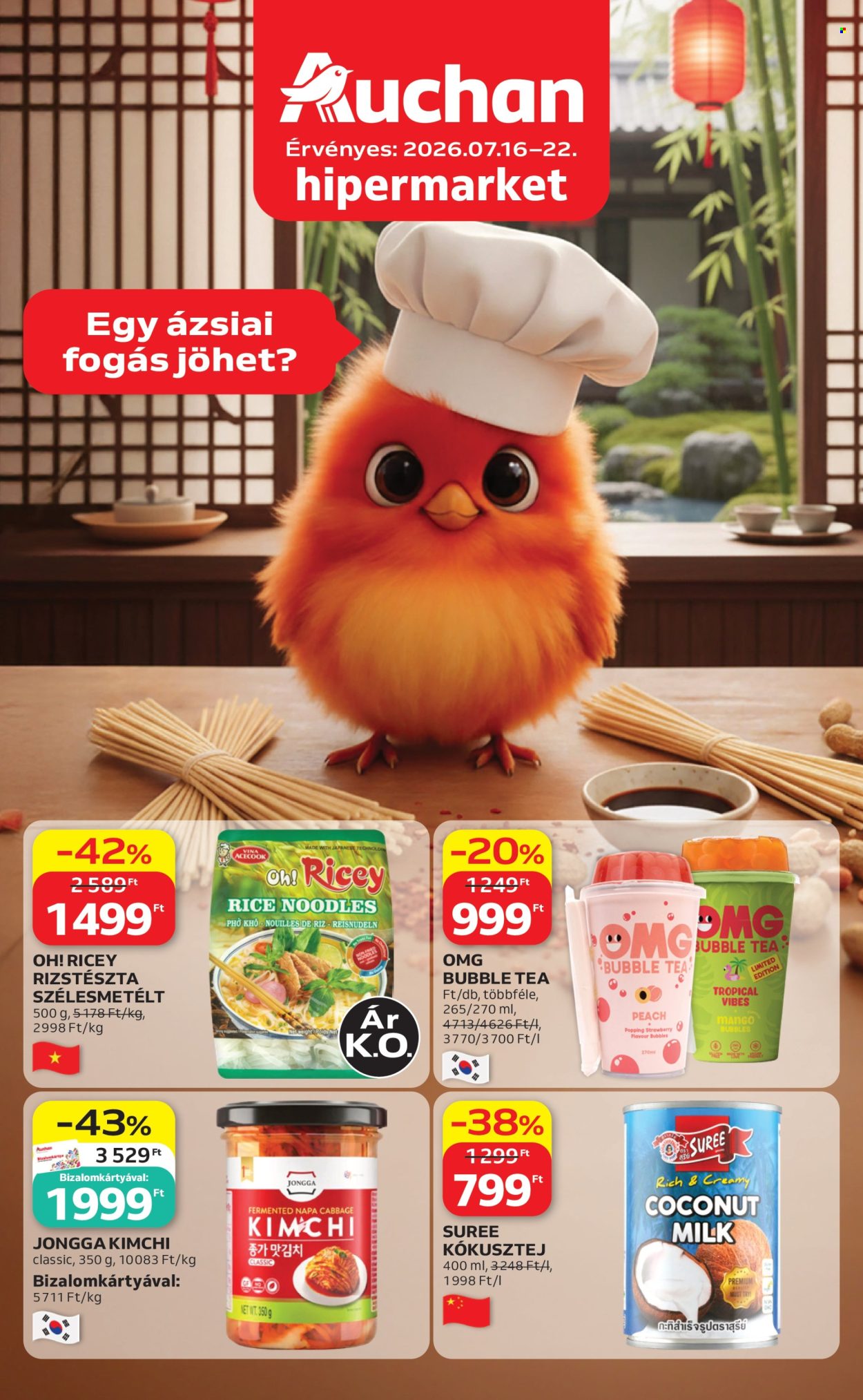 Auchan akciós újság érvényes:  - 2026.07.16 - 2026.07.22. 1. oldal Oldal 1