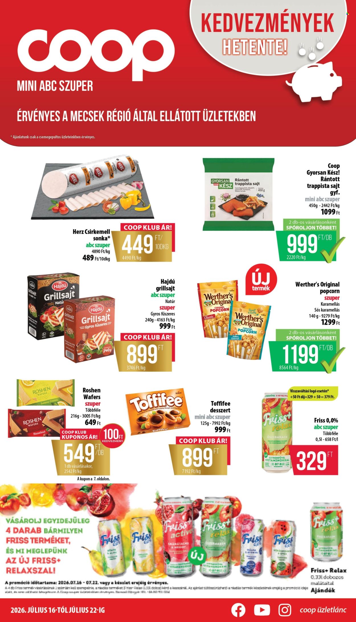 Coop akciós újság érvényes:  - 2026.07.16 - 2026.07.22. 1. oldal Oldal 1