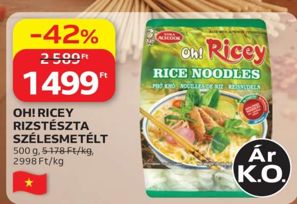 OH! RICEY RIZSTÉSZTA SZÉLESMETÉLT