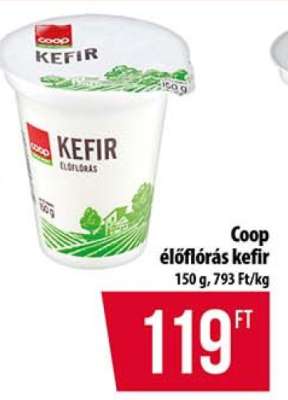 Coop élőflórás kefir