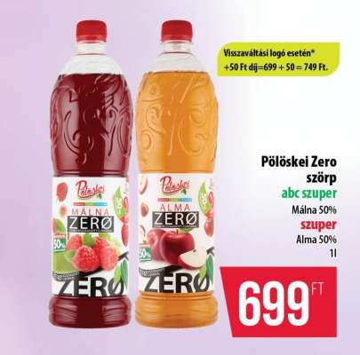 Pölöskei Zero Szörp