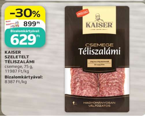 Kaiser szeletelt téliszalámi