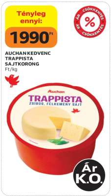 AUCHAN KEDVENC TRAPPISTA SAJTKORONG